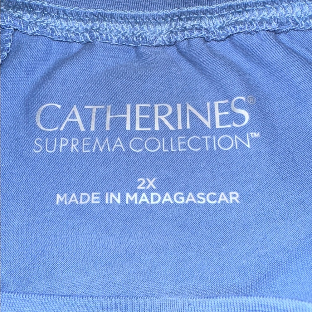 Catherines Supremacy Capri Pant Size 2X Suprema Elastic Waist - Picture 9 of 12